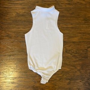Nasty Gal white body suit- size 0